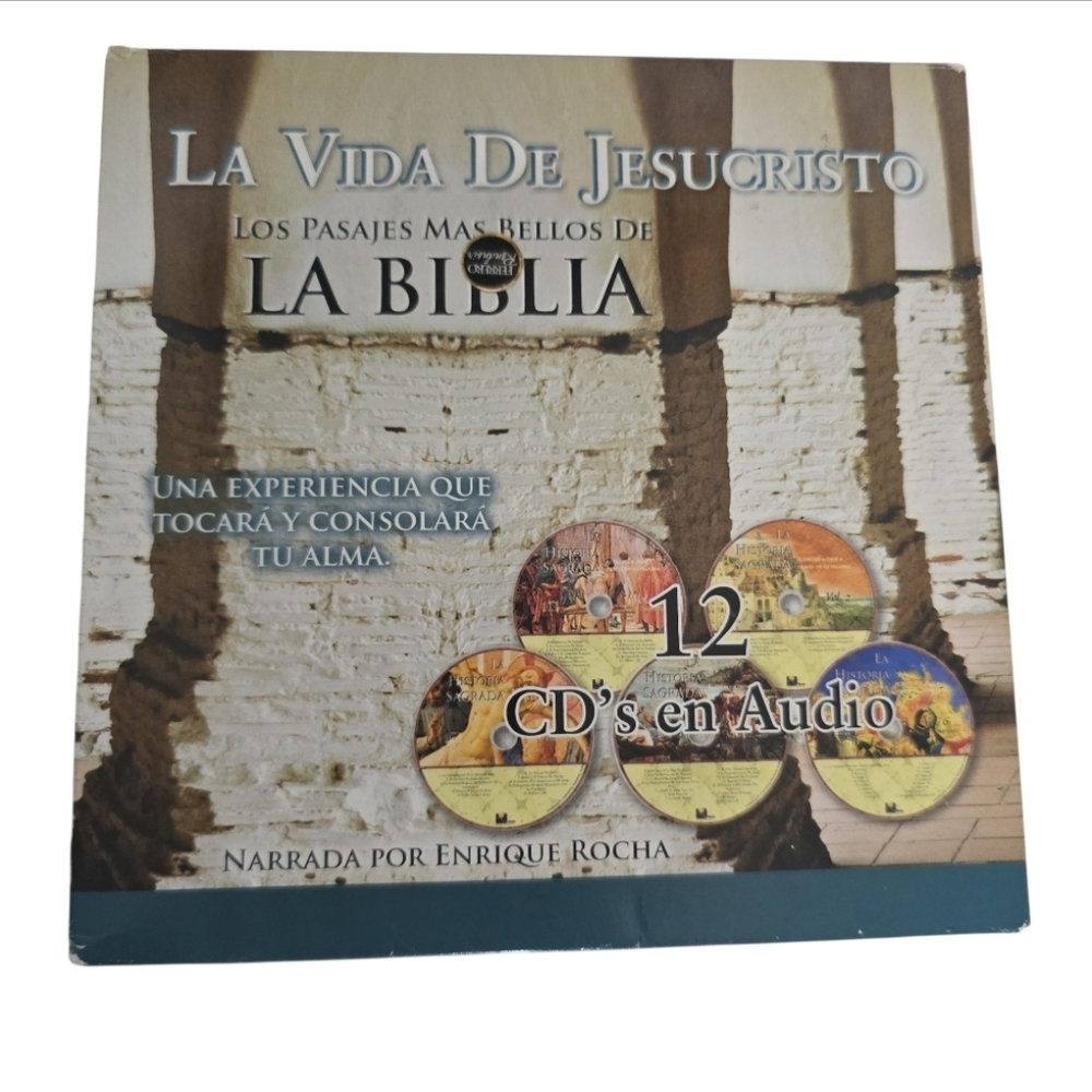 La Vida De Jesucristo Audio Set Of 12 CD Español *